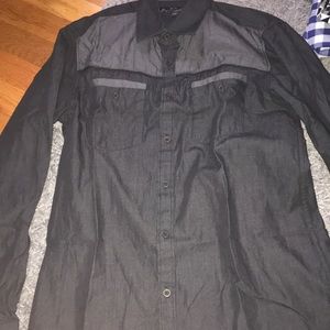 Men casual button up dress shirt